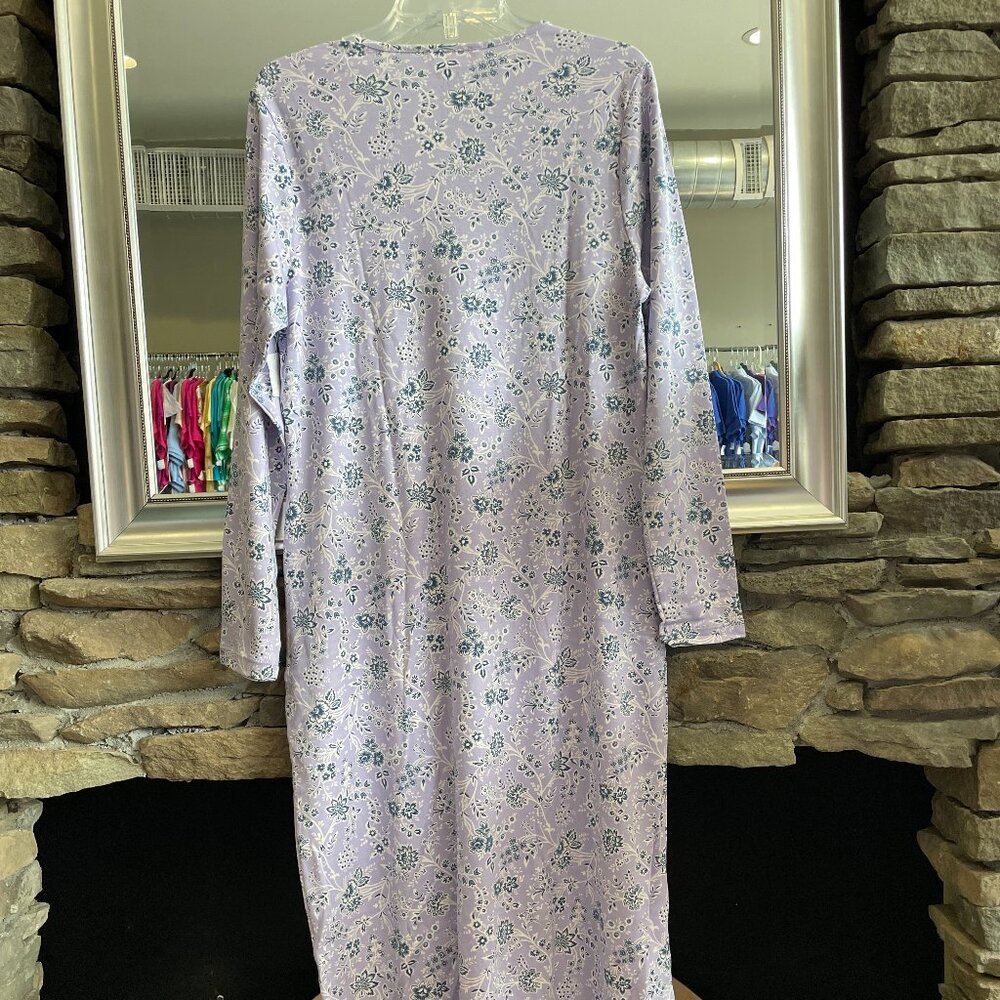 Lands End Women's Long Sleeve, Mid-Calf Nightgown , NWT - Picture 6 of 7